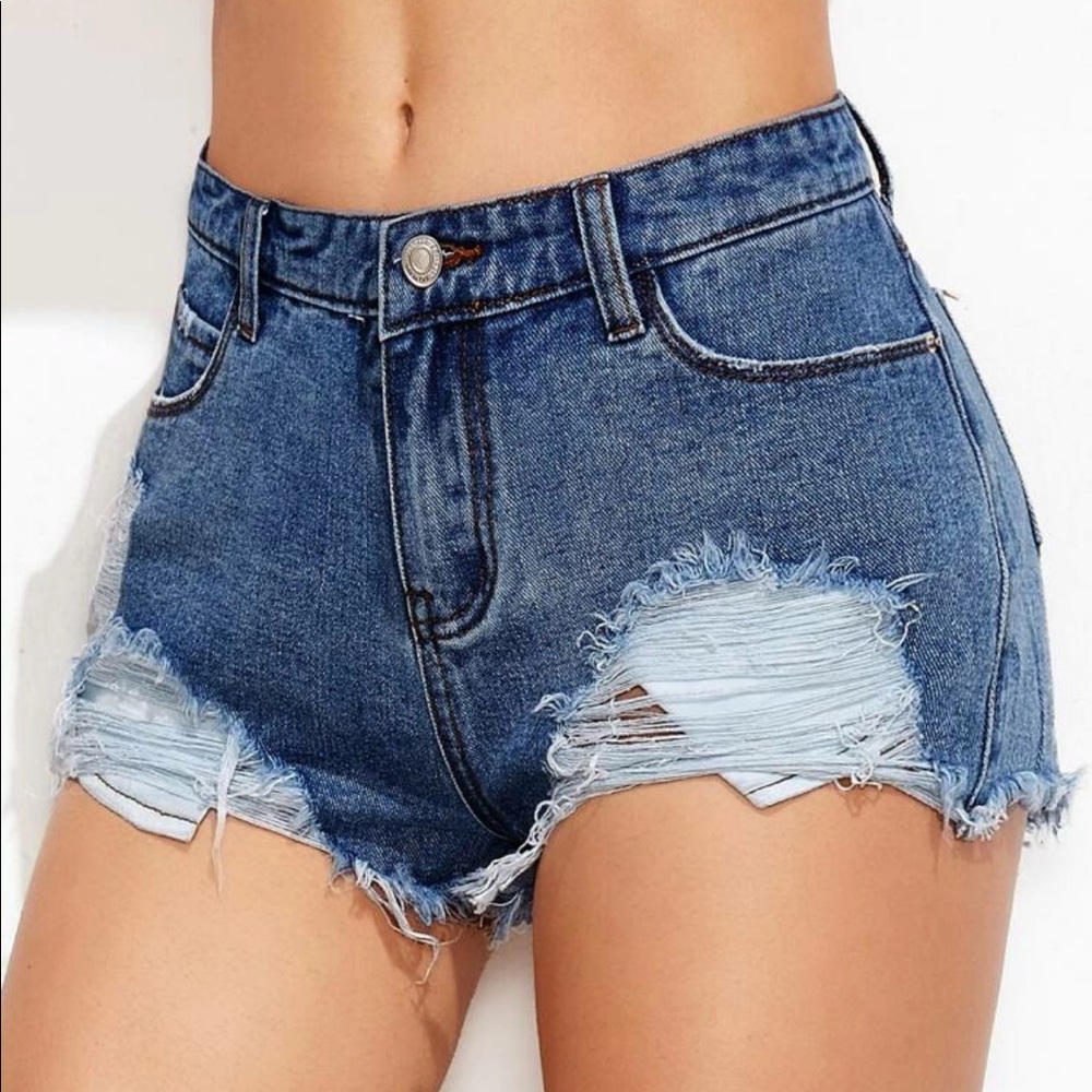 Size 4 Distressed Denim Shorts